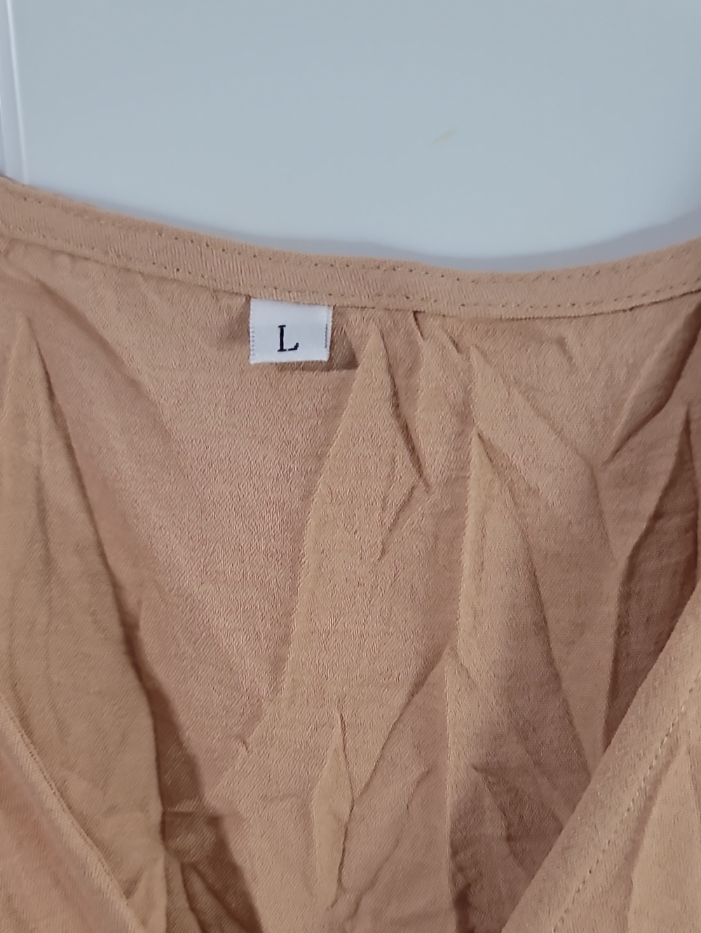 Simplee Apparel Sleeveless Wide-Leg V-Neck Jumpsuit in Taupe - Picture 3 of 11